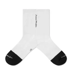 Core Sock Script White