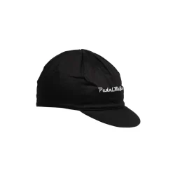 Cotton Cycling Cap Black Traditional Logo