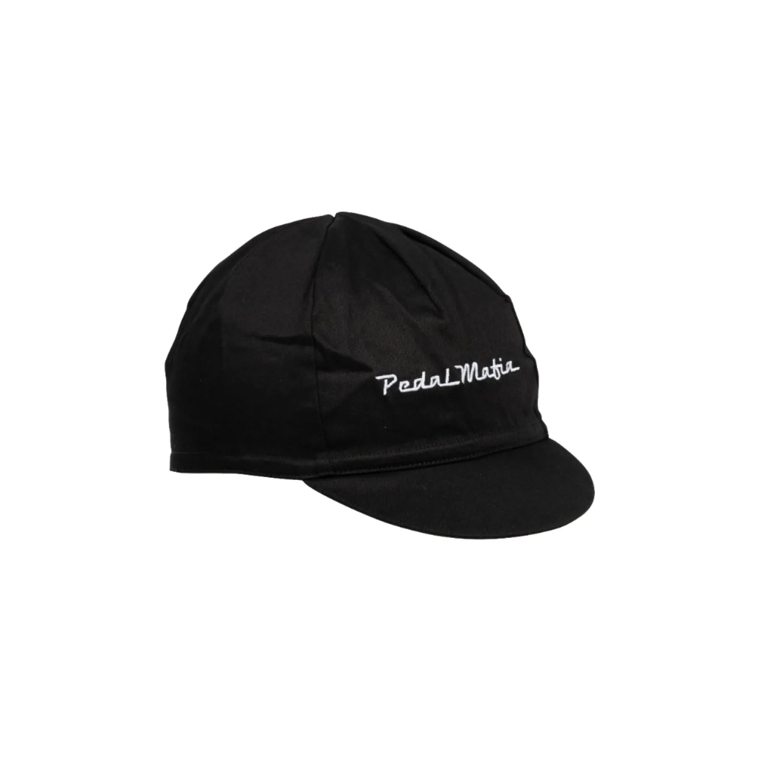 Cotton Cycling Cap Black Traditional Logo