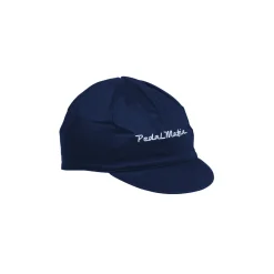 Cotton Cycling Cap Navy Traditional Logo