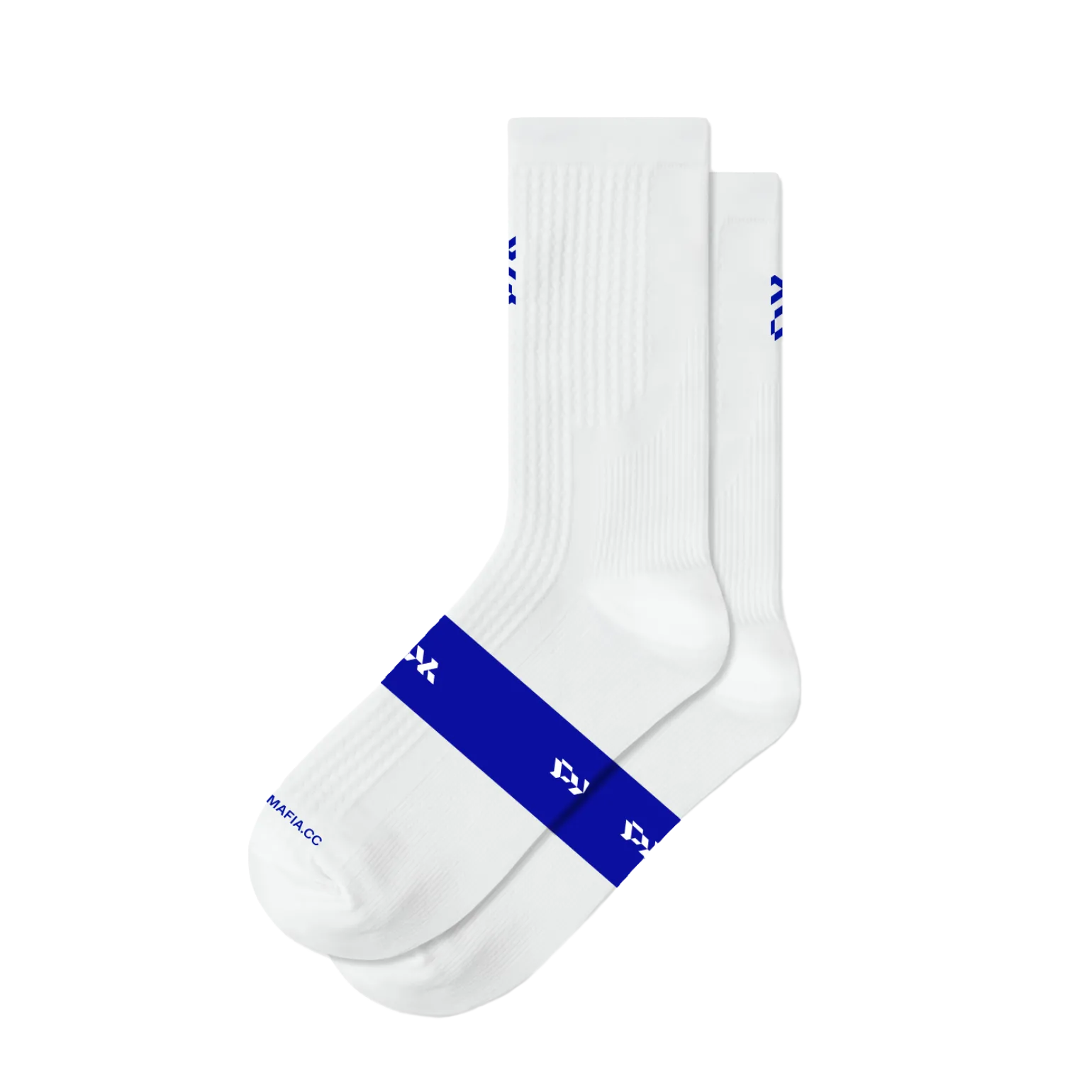 Flight Sock White Blue