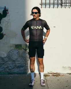 Men's Core Jersey Carbon Black Lime