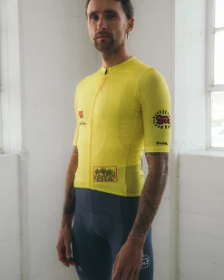 Men's Core Jersey Keith Haring x PM Yellow