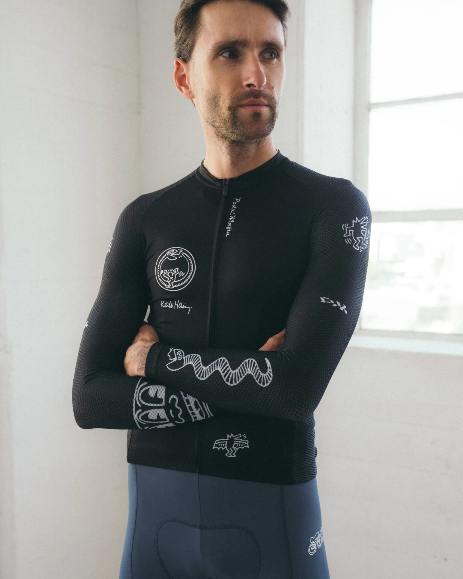 Men's Core Long Sleeve Jersey Keith Haring x PM Black