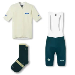 Men's Core Racing Cycling Bundle Off-White/Emerald