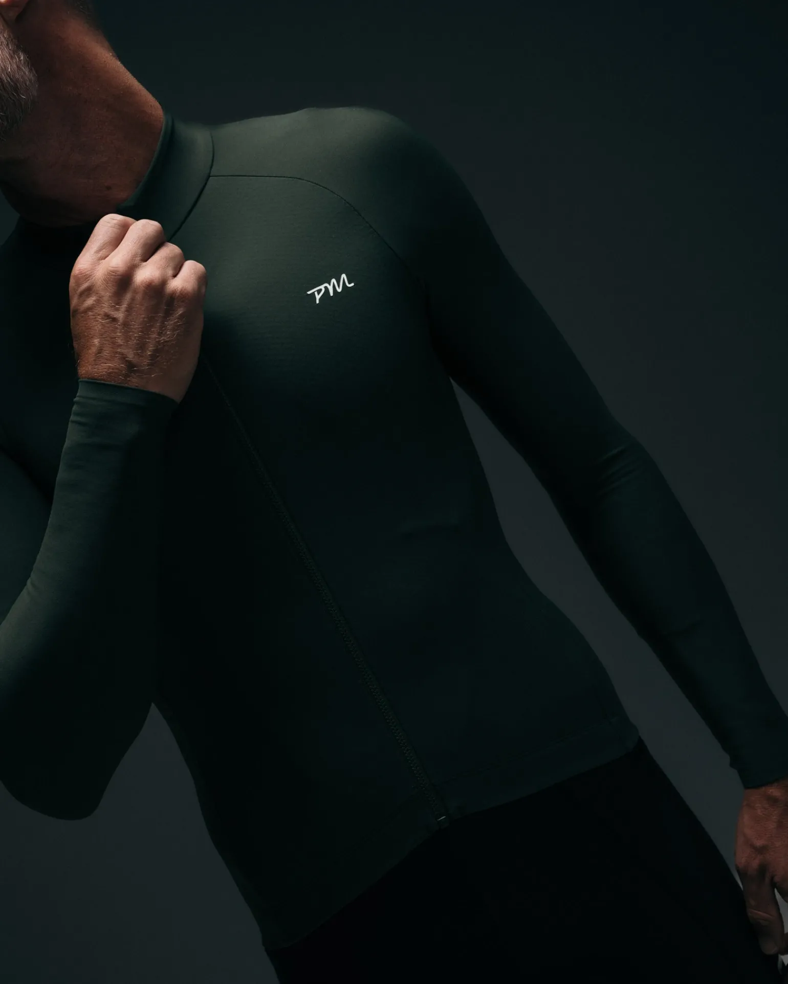 Men's Pro Midweight Thermal Jersey PM Olive
