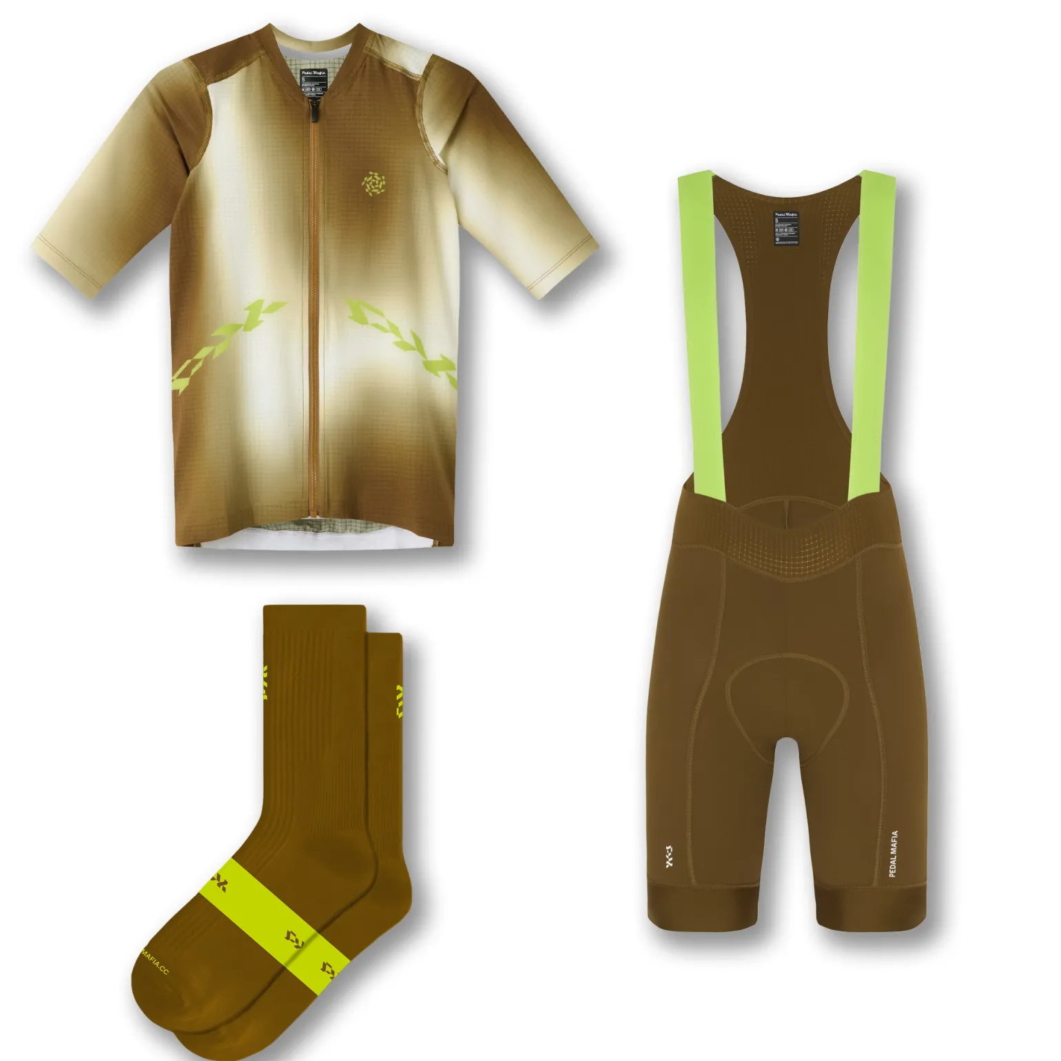 Men's Pro Race Cycling Bundle Brown