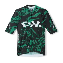 Men's Pro Race Jersey Glitch Flow Shadow Green