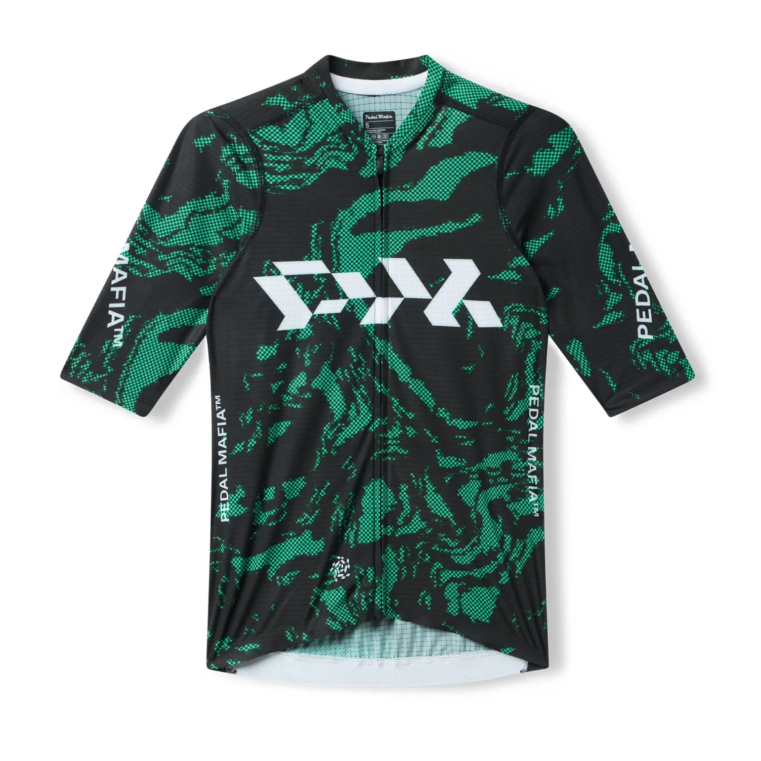 Men's Pro Race Jersey Glitch Flow Shadow Green