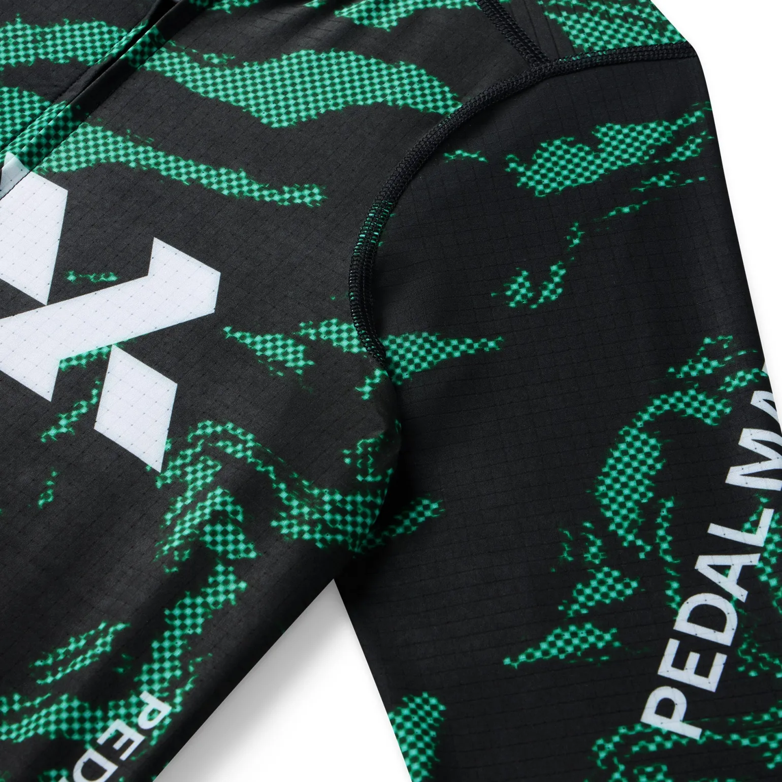 Men's Pro Race Jersey Glitch Flow Shadow Green