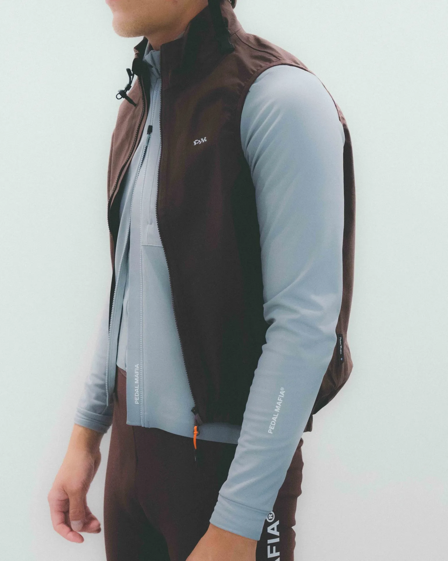 Men's Pro Sympatex Heavy Rain Vest Brown