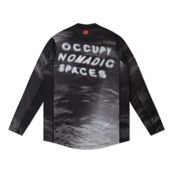 Nomadic Tech Long Sleeve T Shirt Black Blur