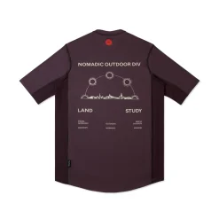 Nomadic Tech Short Sleeve T Shirt Violet Pale Lemon